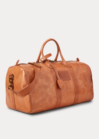 Bolsos De Lona Polo Ralph Lauren Hombre Marrom - Heritage Leather - XYWBQ5792